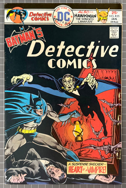 DETECTIVE COMICS #455 [DC COMICS] *MIKE GRELL COVER* 1976 VF