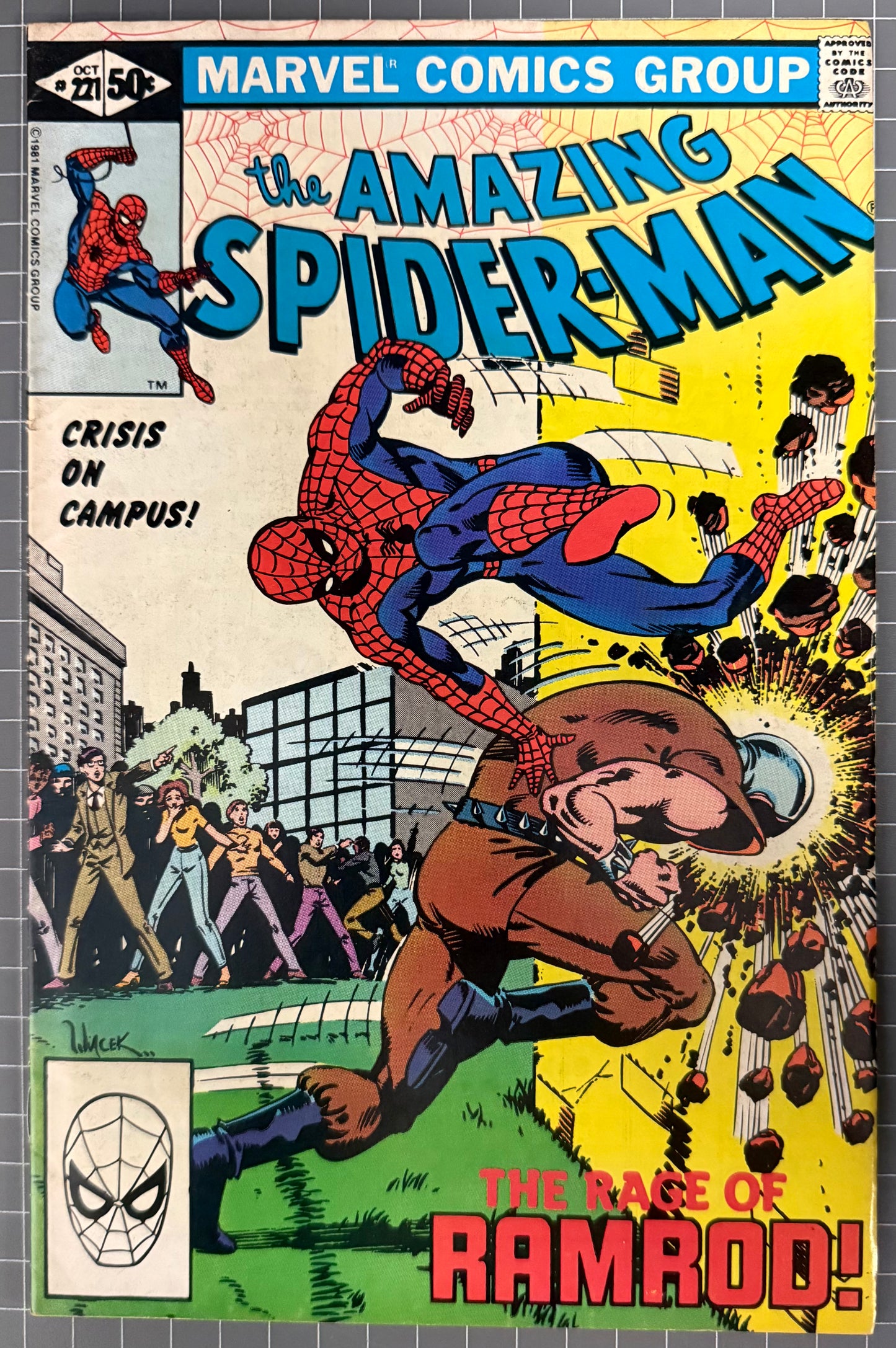THE AMAZING SPIDER-MAN #221 [MARVEL COMICS] DIRECT 1981 VG/FN