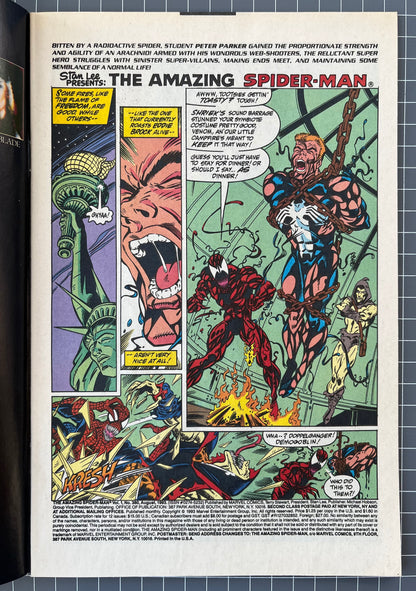 🔑 AMAZING SPIDER-MAN #380 [MARVEL COMICS] *MAXIMUM CARNAGE PART 11* 1993 VF+