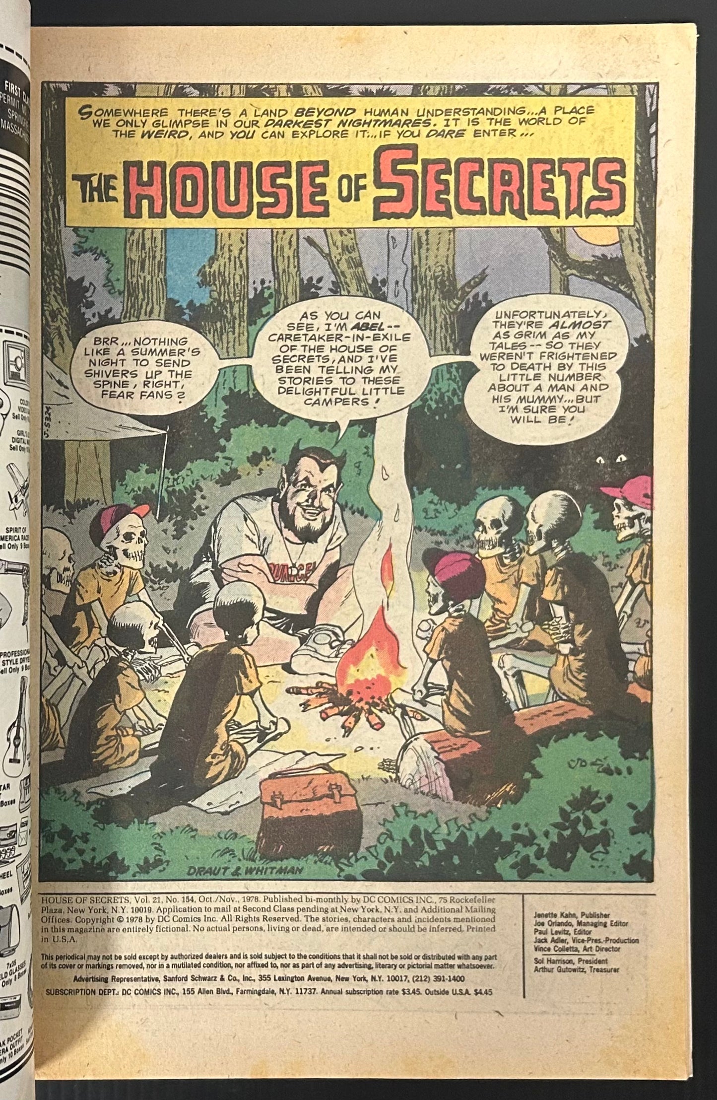 HOUSE OF SECRETS #154 [DC] COMIC 1978 FN/VF