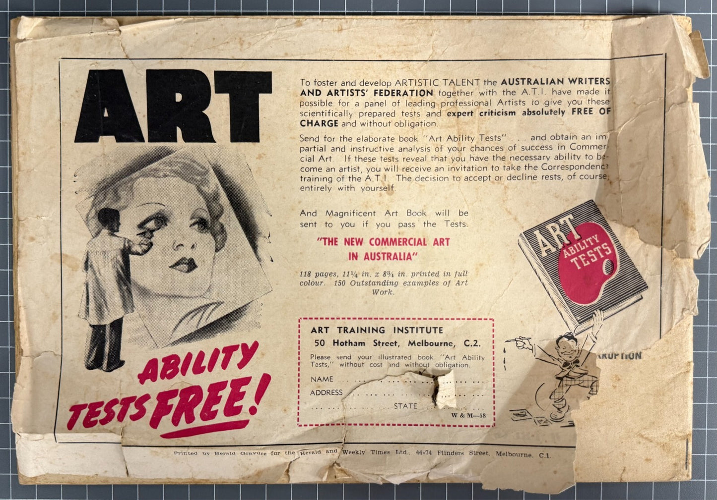 WALLY AND THE MAJOR #17 BY STAN CROSS AUSTRALIAN HERALD COMIC 1958