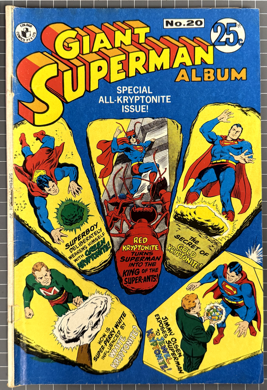 GIANT SUPERMAN ALBUM #20 [COLOUR COMICS] AUSTRALIAN DC COMIC 1972