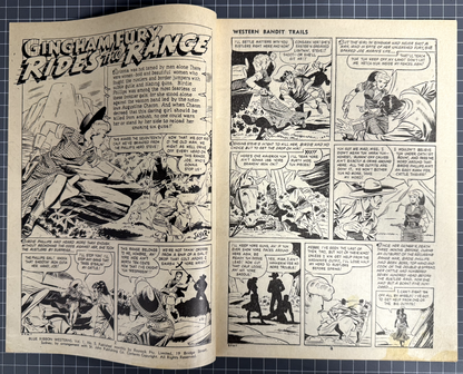 BLUE RIBBON WESTERNS: WESTERN BANDIT TRAILS #5 AUSTRALIAN ROSNOCK COMIC 1950