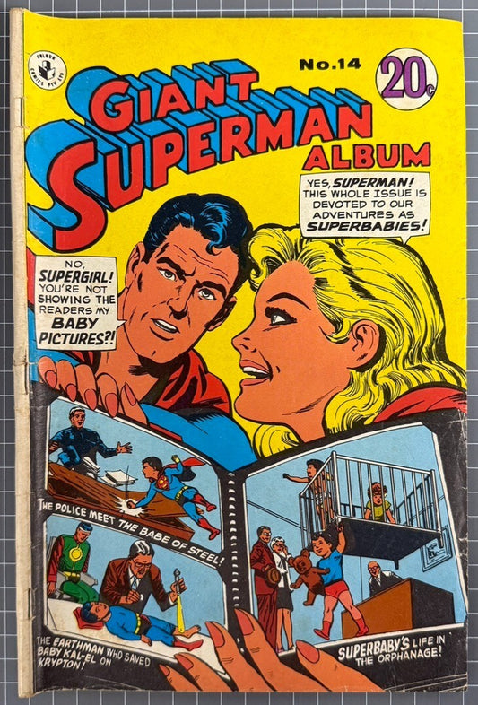 GIANT SUPERMAN ALBUM #14 [COLOUR COMICS] AUSTRALIAN DC COMIC 1969