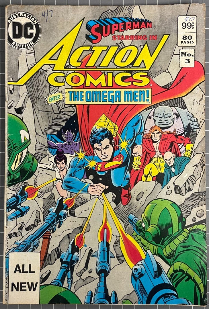 SUPERMAN STARRING IN ACTION COMICS #3 [FEDERAL PUBLISHING] AUSTRALIAN DC 1984
