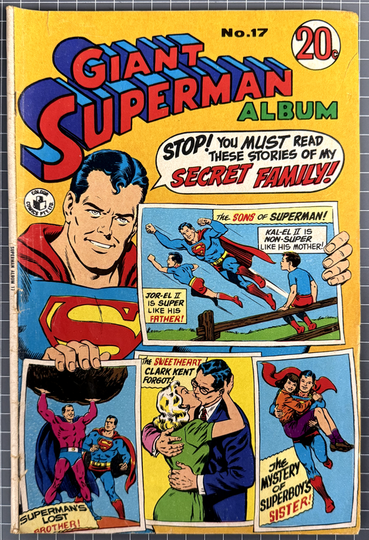 GIANT SUPERMAN ALBUM #17 [COLOUR COMICS] AUSTRALIAN DC COMIC 1971