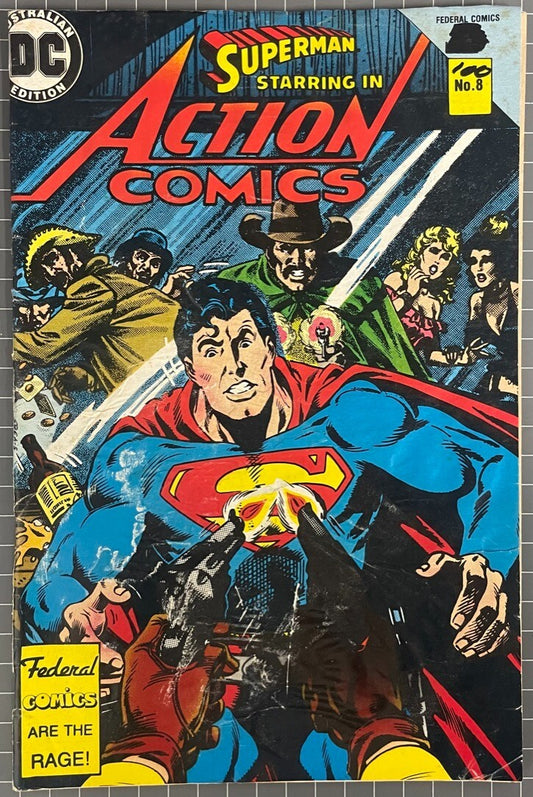 SUPERMAN STARRING IN ACTION COMICS #8 [FEDERAL PUBLISHING] AUSTRALIAN DC 1985