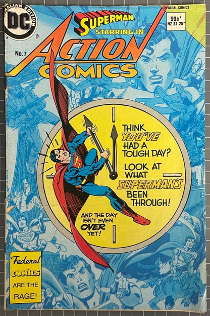 SUPERMAN STARRING IN ACTION COMICS #7 [FEDERAL PUBLISHING] AUSTRALIAN DC 1984