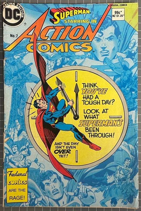 SUPERMAN STARRING IN ACTION COMICS #7 [FEDERAL PUBLISHING] AUSTRALIAN DC 1984