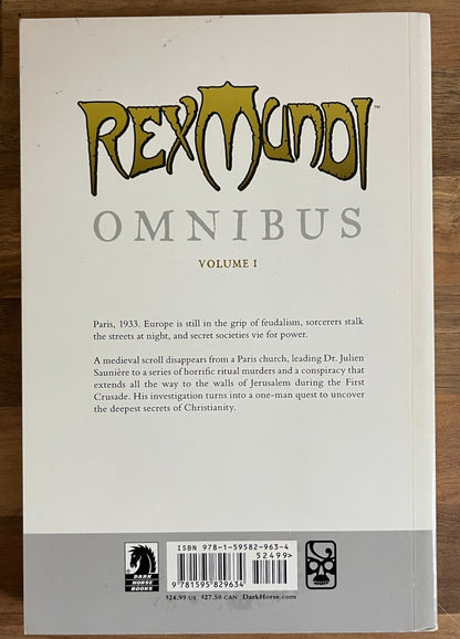 Rex Mundi Omnibus Volume 1 - Nelson & Ferreyra Dark Horse Comics Graphic Novel