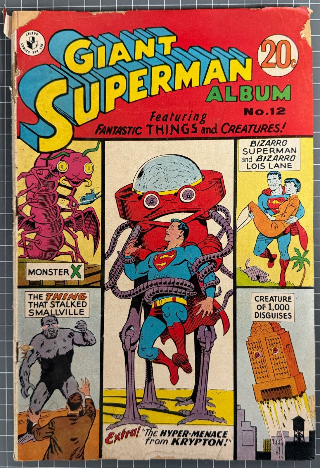 GIANT SUPERMAN ALBUM #12 [COLOUR COMICS] AUSTRALIAN DC COMIC 1968