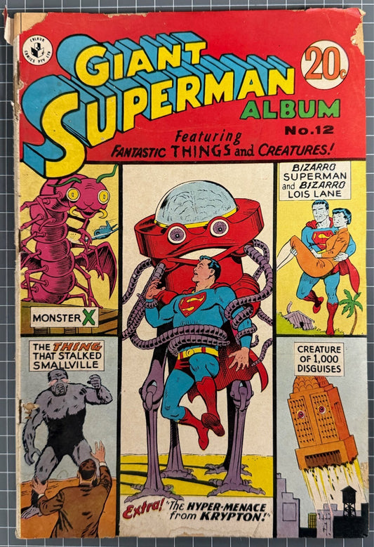 GIANT SUPERMAN ALBUM #12 [COLOUR COMICS] AUSTRALIAN DC COMIC 1968