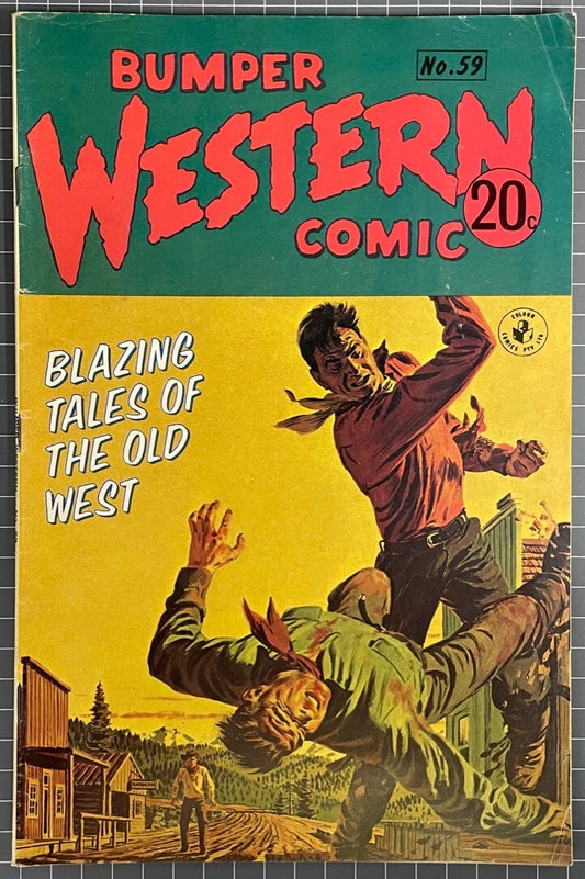 BUMPER WESTERN COMICS #59 MURRAY PUBLISHERS AUSTRALIAN 1974