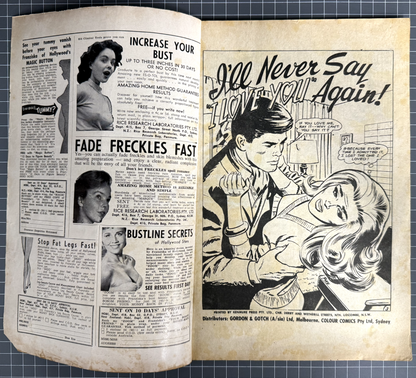 FALLING IN LOVE ROMANCES #45 COLOUR COMICS AUSTRALIAN PRE-DECIMAL 1968