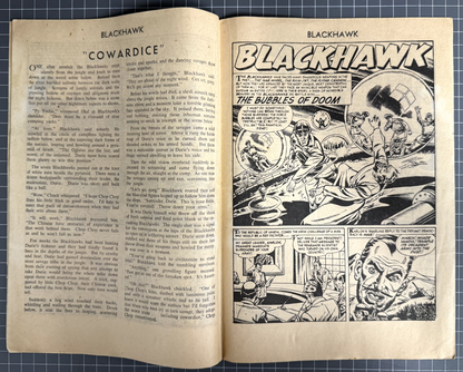 BLACKHAWK COMIC #94 YOUNG'S MERCHANDISING AUSTRALIAN COMIC PRE-DECIMAL 1956