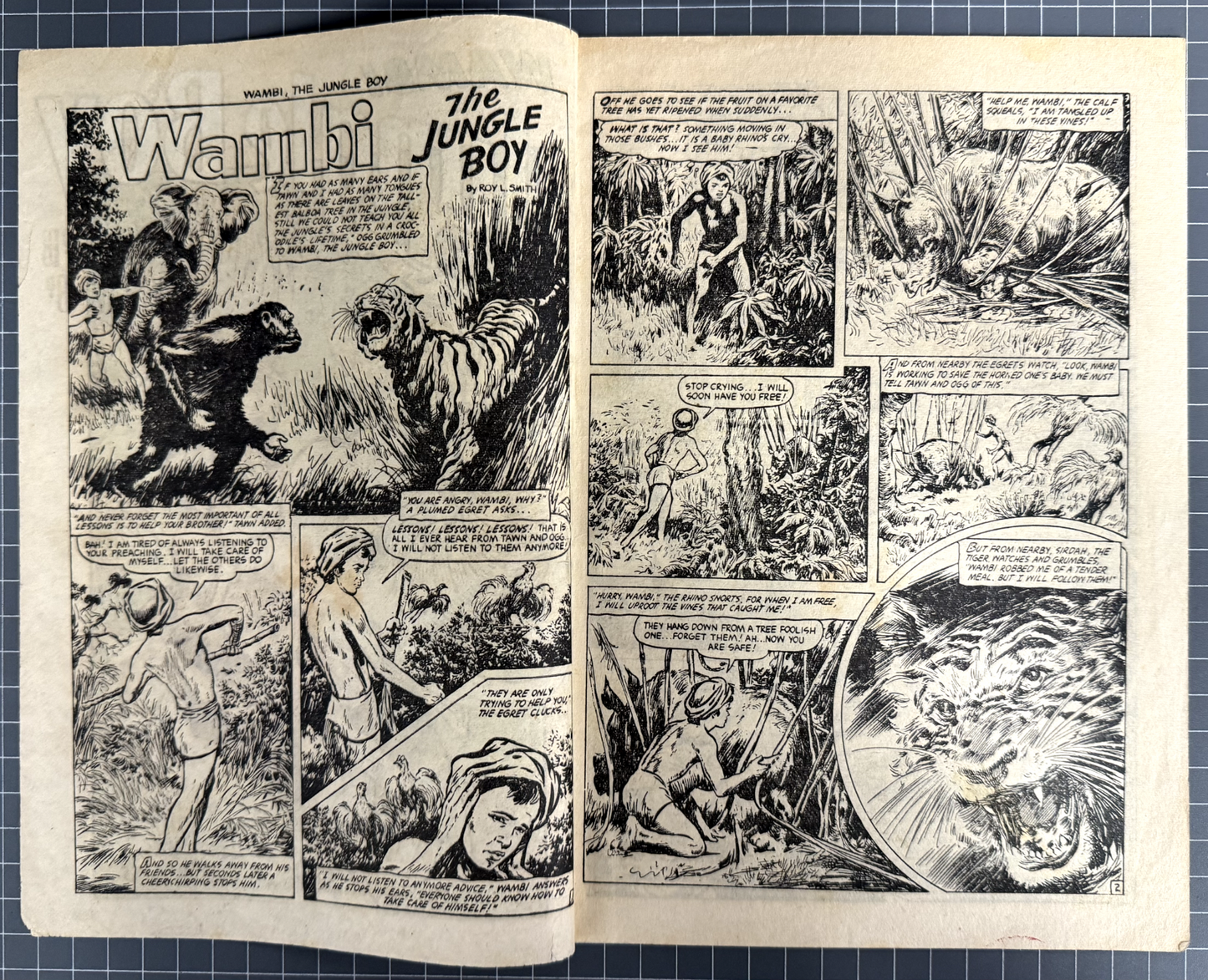 WAMBI JUNGLE BOY #18 H JOHN EDWARDS PUBLISHING AUSTRALIAN PRE-DECIMAL COMIC 1952
