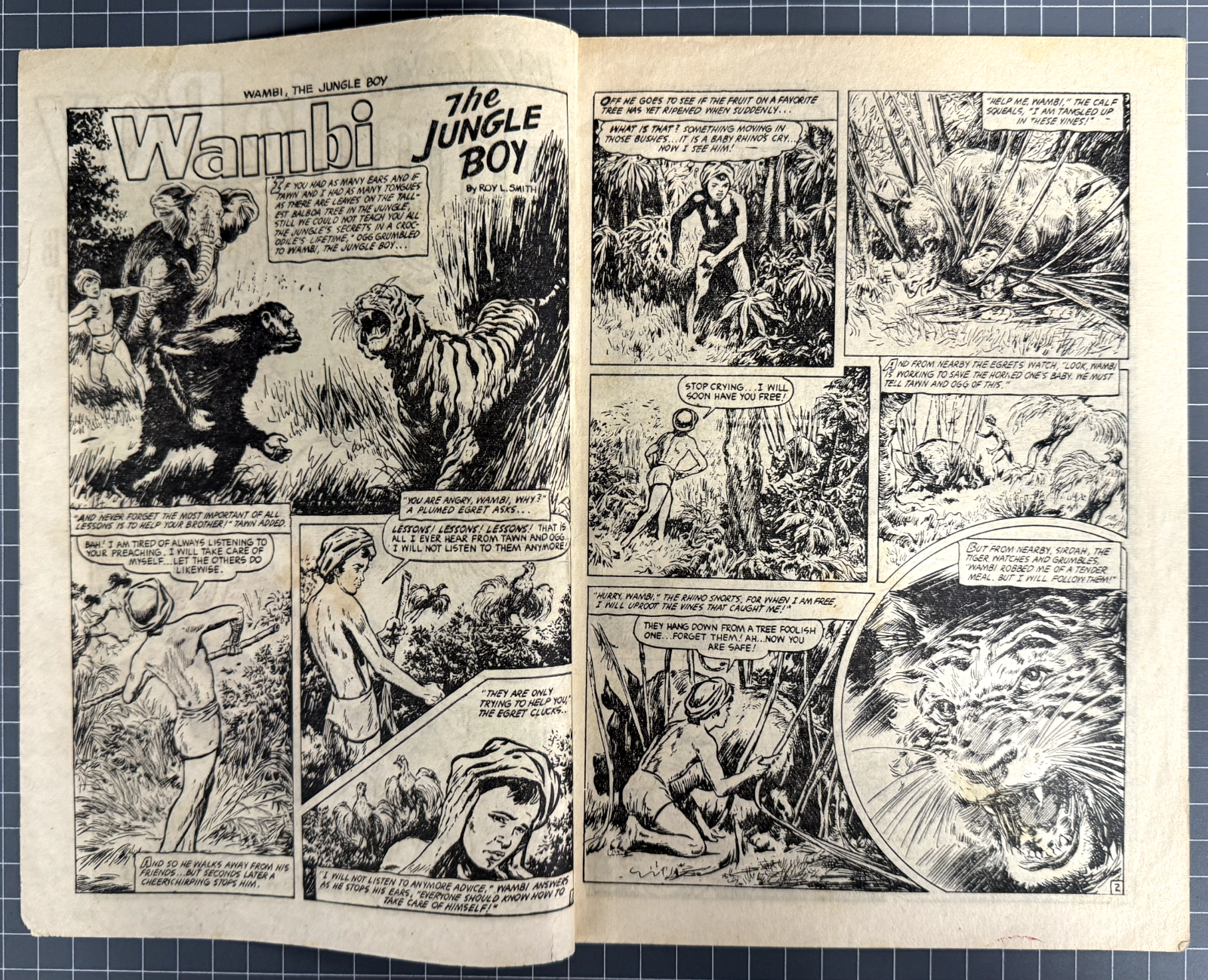 WAMBI JUNGLE BOY #18 H JOHN EDWARDS PUBLISHING AUSTRALIAN PRE-DECIMAL COMIC 1952