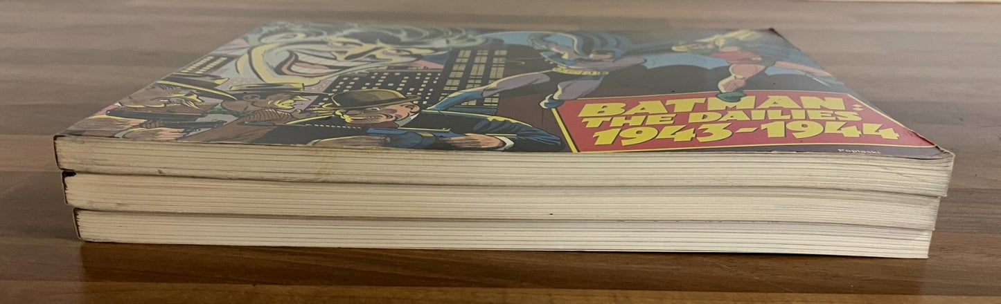 3 BATMAN: THE DAILIES  #1 1943-1944, #2 1944-1945, #3 1945-1946 RECTANGULAR PBS