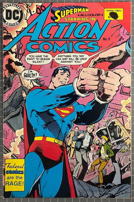 SUPERMAN STARRING IN ACTION COMICS #9 [FEDERAL PUBLISHING] AUSTRALIAN DC 1985