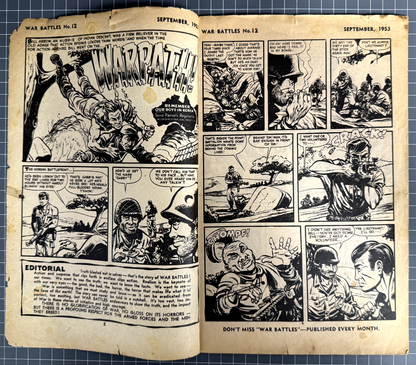 WAR BATTLES #12 RED CIRCLE PRESS AUSTRALIAN PRE-DECIMAL COMIC 1953