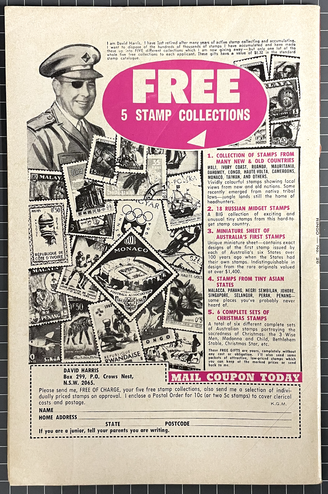 RINGO #26 [SPORT MAGAZINE PUBLISHING] AUSTRALIAN WESTERN COMIC 1973