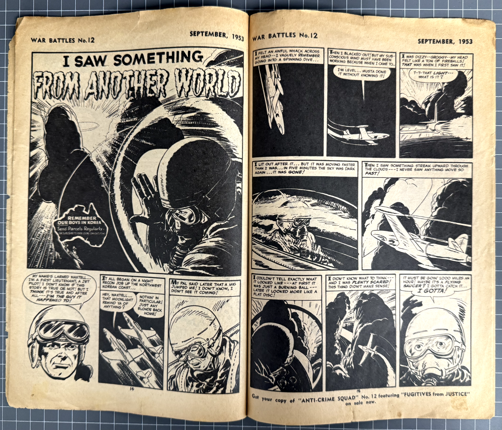 WAR BATTLES #12 RED CIRCLE PRESS AUSTRALIAN PRE-DECIMAL COMIC 1953