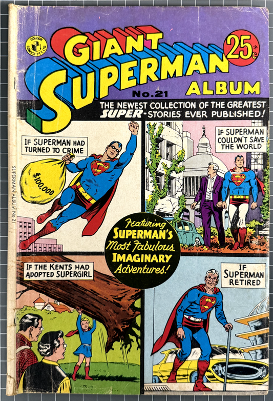 GIANT SUPERMAN ALBUM #21 [MURRAY PUBLISHING] AUSTRALIAN DC COMIC 1973