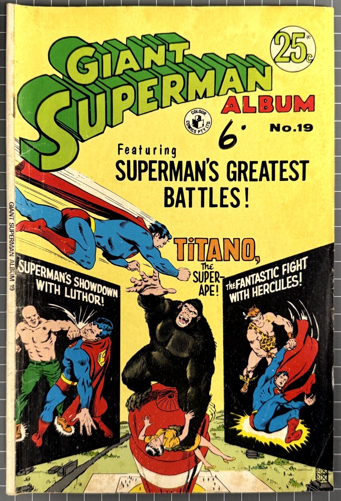 GIANT SUPERMAN ALBUM #19 [COLOUR COMICS] AUSTRALIAN DC COMIC 1972