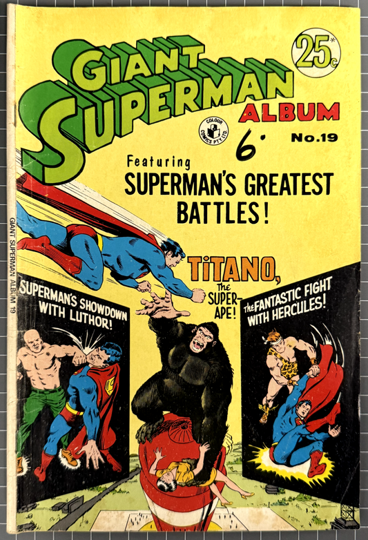 GIANT SUPERMAN ALBUM #19 [COLOUR COMICS] AUSTRALIAN DC COMIC 1972