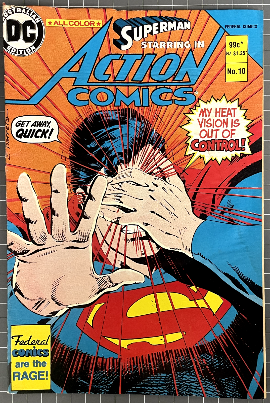 SUPERMAN STARRING IN ACTION COMICS #10 [FEDERAL PUBLISHING] AUSTRALIAN DC 1985