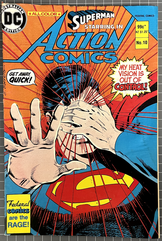 SUPERMAN STARRING IN ACTION COMICS #10 [FEDERAL PUBLISHING] AUSTRALIAN DC 1985