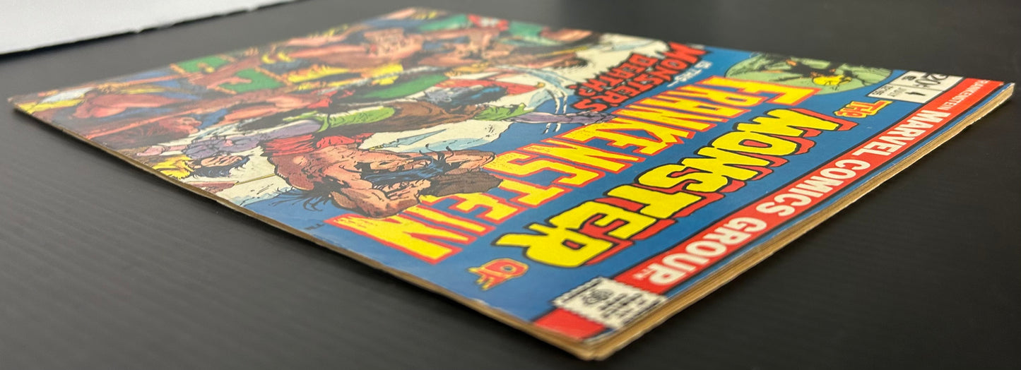 FRANKENSTEIN #4 [MARVEL COMICS] DIRECT 1973 FN