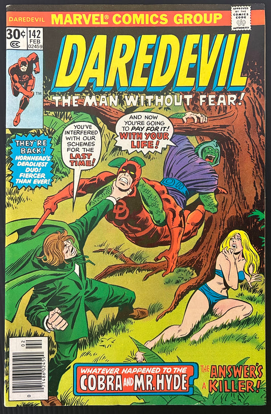 DAREDEVIL #142 [MARVEL COMICS] NEWSSTAND 1977 FN/VF