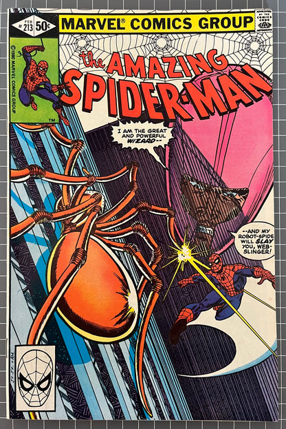 THE AMAZING SPIDER-MAN #213 [MARVEL COMICS] 1981 VF/NM