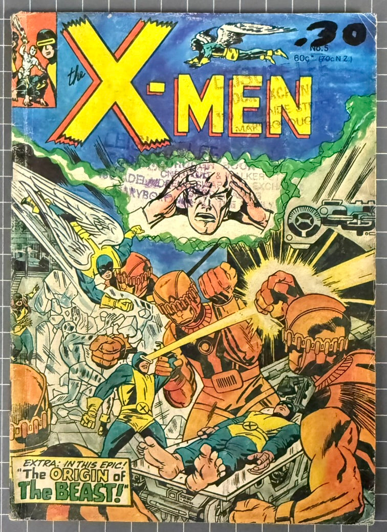 🔑 X-MEN #5 [YAFFA PUBLISHING] AUSTRALIAN *1ST JUGGERNAUT, 1ST SENTINELS* 1981
