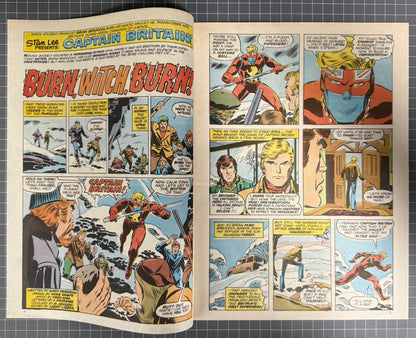 CAPTAIN BRITAIN #11 [MARVEL UK] COMIC MAGAZINE *HERB TRIMPE* 1976 VF/NM