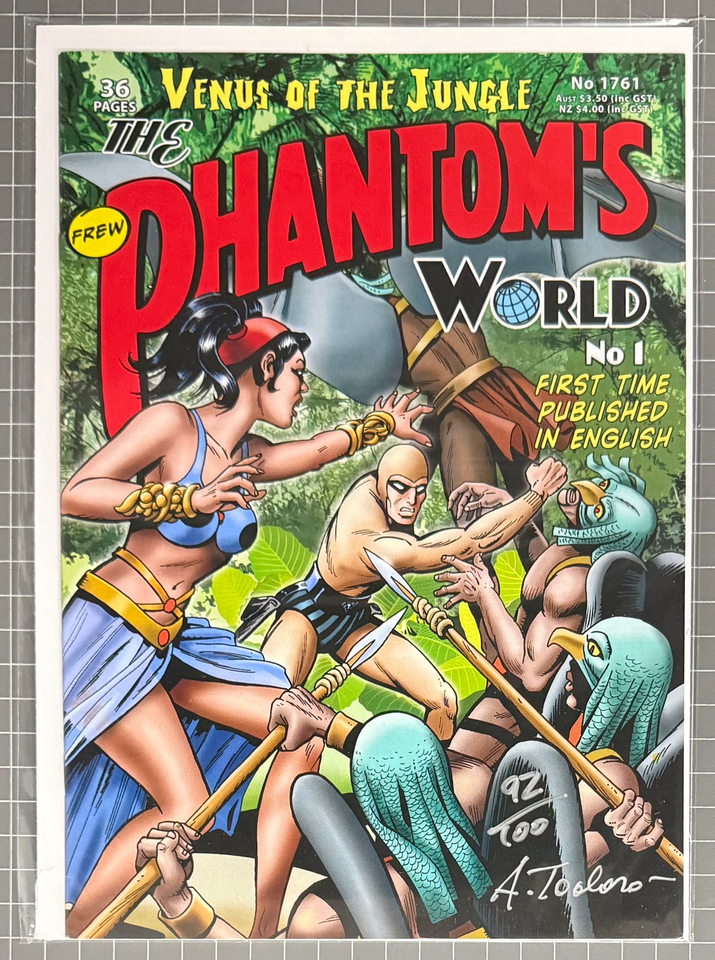 THE PHANTOM #1761 [FREW] ***SIGNED & LIMITED*** AUSTRALIAN COMIC 2016 NM