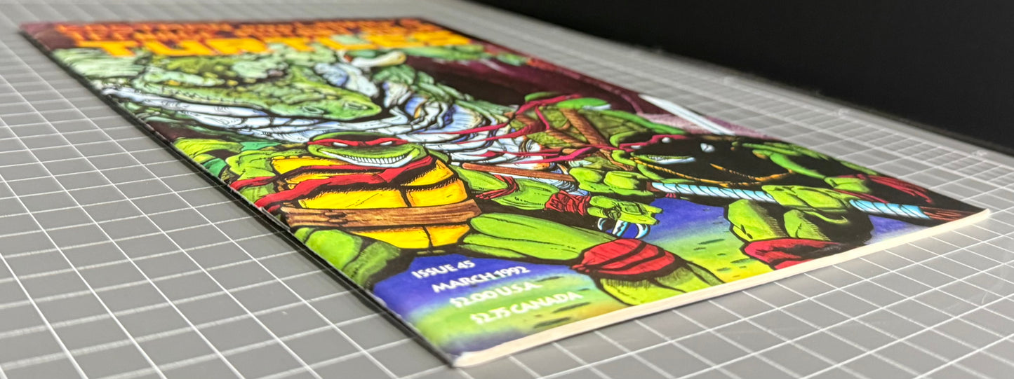 🔑 TEENAGE MUTANT NINJA TURTLES #45 (TMNT) [MIRAGE] *LEATHERHEAD* 1992 VF