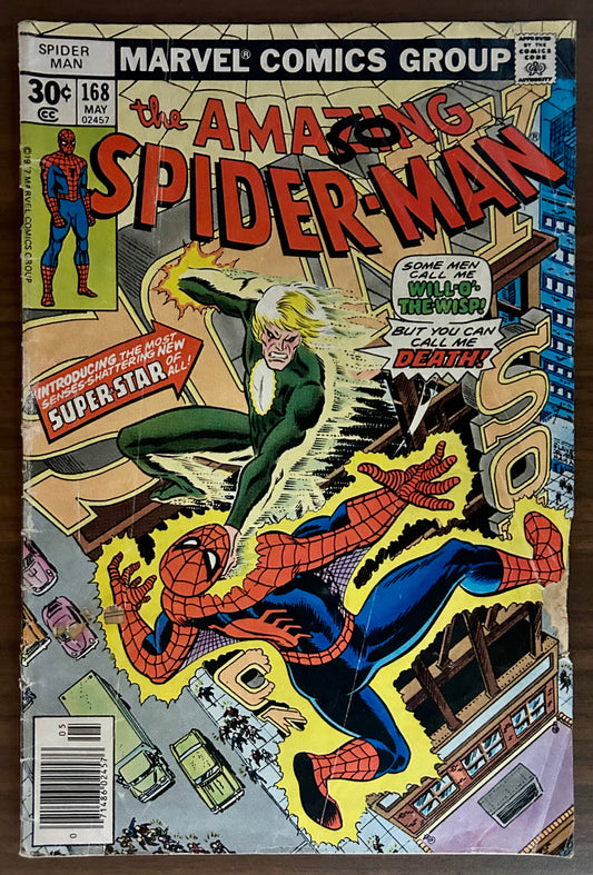 THE AMAZING SPIDER-MAN #168 [MARVEL COMICS] NEWSSTAND 1977
