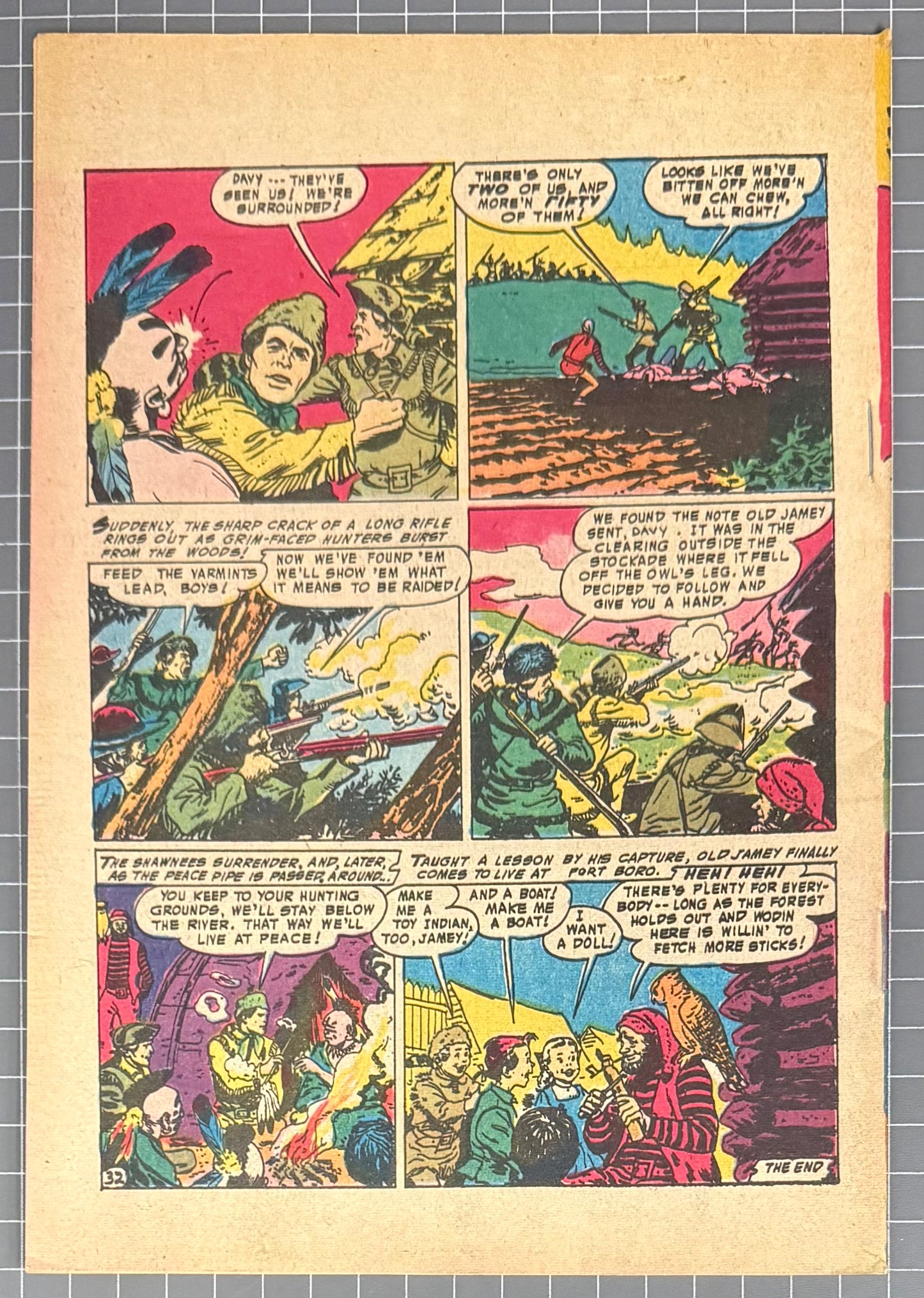 DAVY CROCKETT AND THE FRONTIER FIGHTERS #12 [COLOUR COMICS] AUSTRALIAN 1956