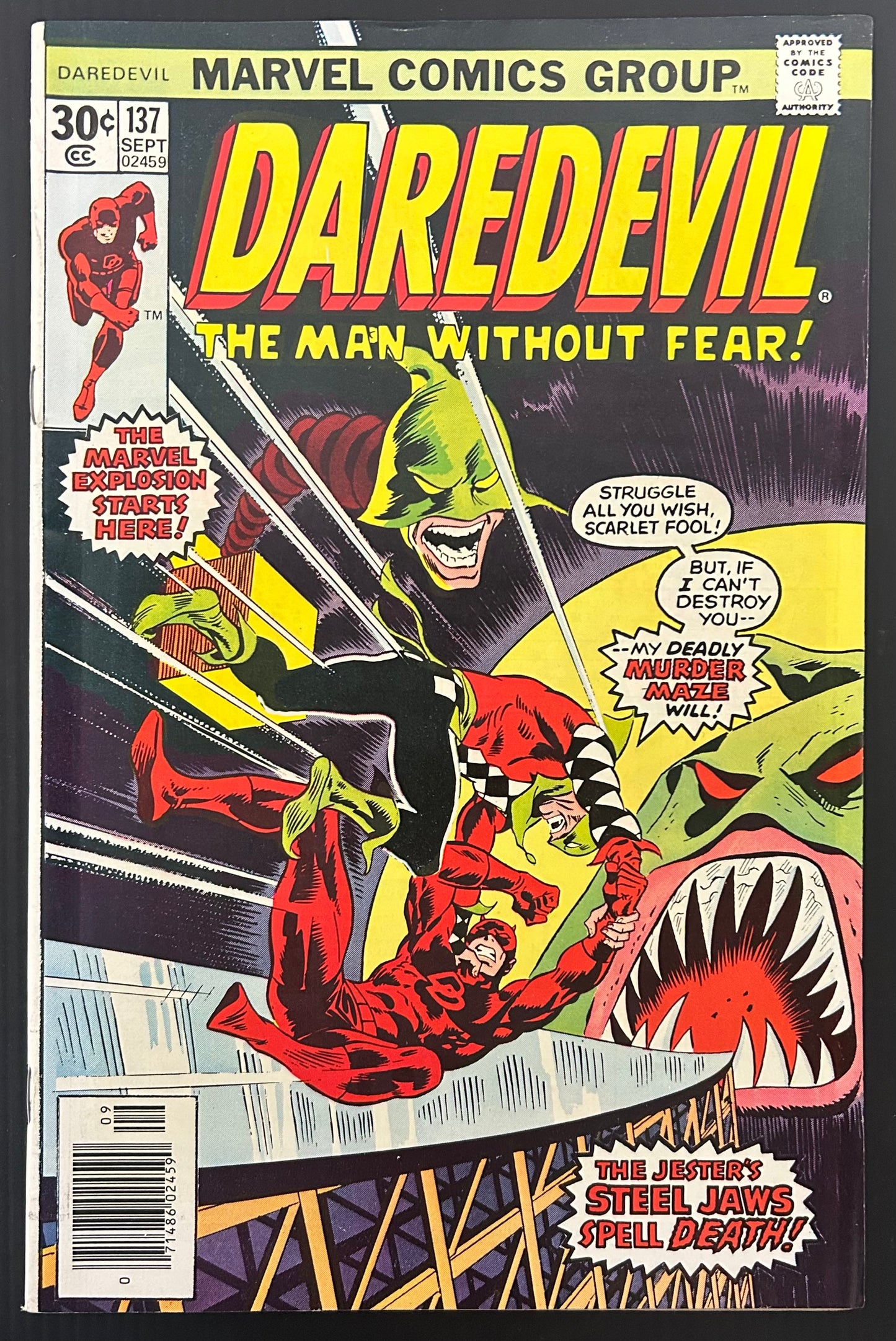 DAREDEVIL #137 [MARVEL COMICS] NEWSSTAND 1976 VF