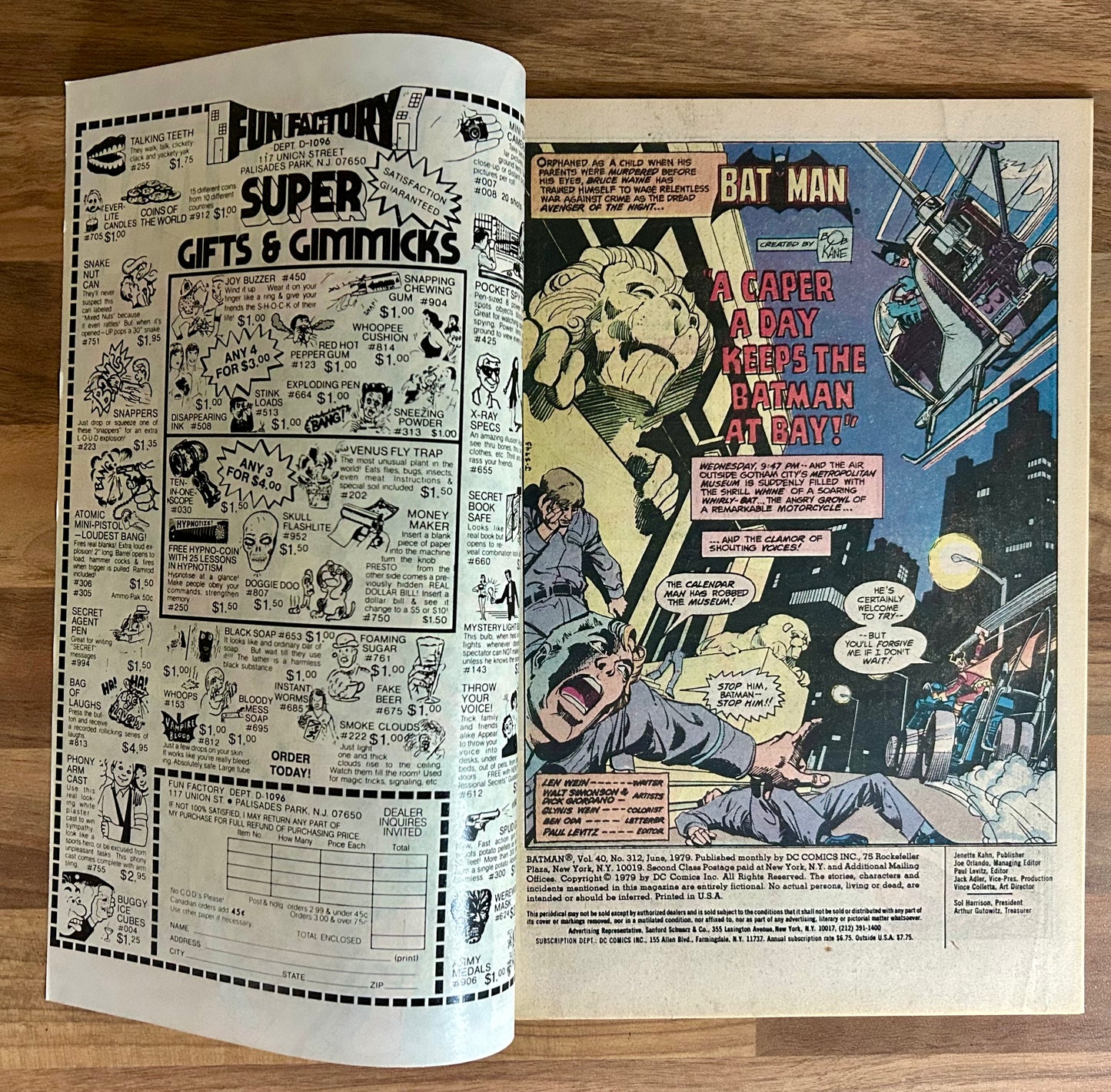 🔑 BATMAN #312 [DC COMICS] 1979