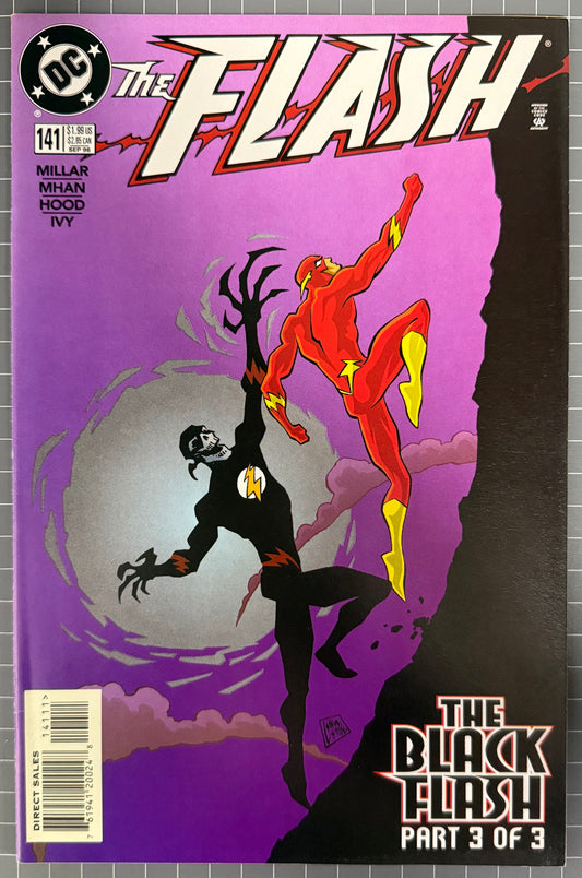 🔑 THE FLASH #141 [DC COMICS] DIRECT *1ST FULL APP. OF BLACK FLASH* 1998 VF/NM