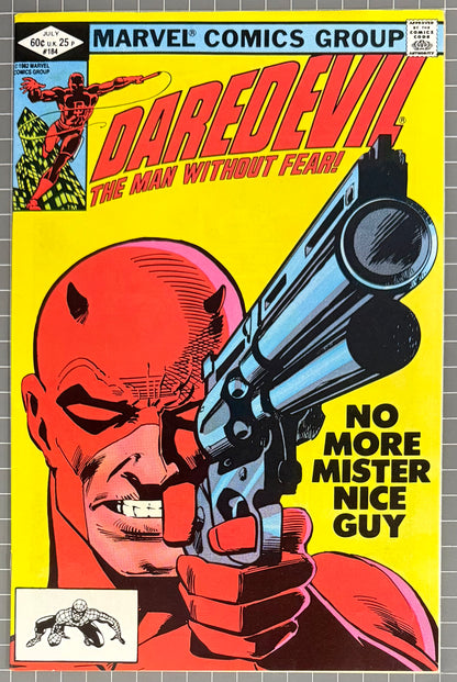 🔑 DAREDEVIL #184 [MARVEL COMICS] DIRECT *DAREDEVIL & PUNISHER TEAM-UP* 1982 NM-