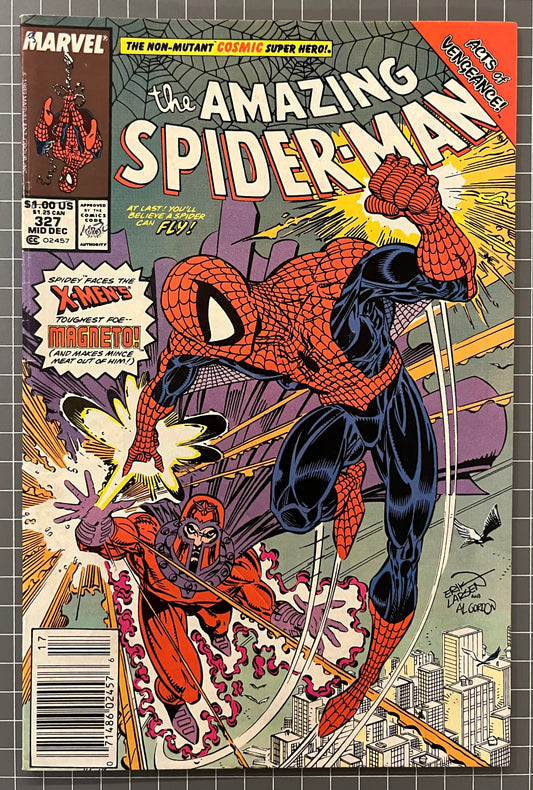 THE AMAZING SPIDER-MAN #327 [MARVEL COMICS] NEWSSTAND 1989 VG+