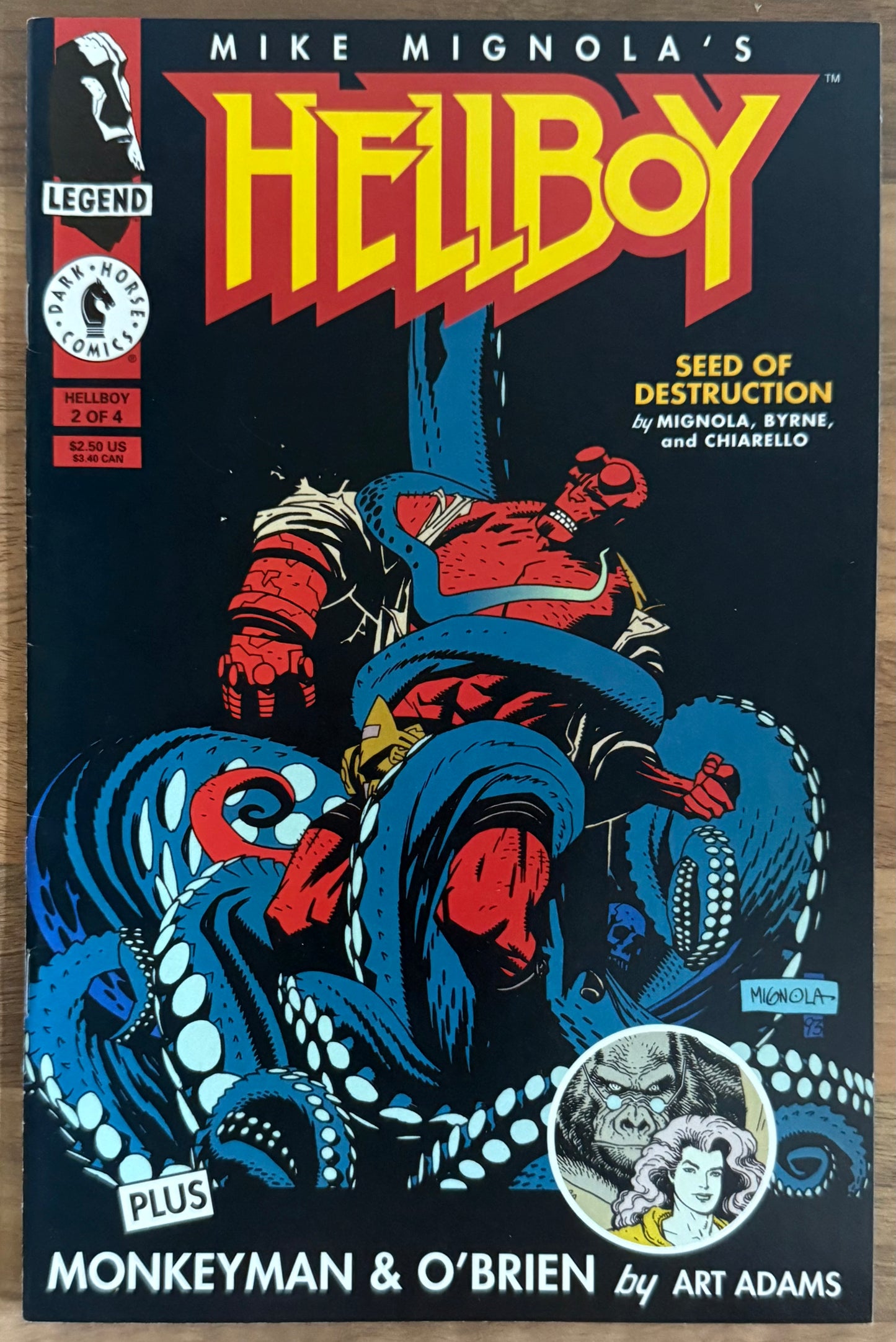🔑 HELLBOY: SEED OF DESTRUCTION #1-4 SET [DARK HORSE] LOT 4 COMICS HIGH GRADE