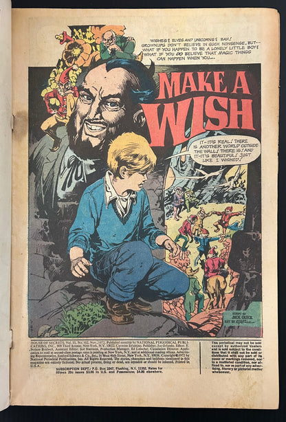 HOUSE OF SECRETS #102 [DC] COMIC 1972 GD