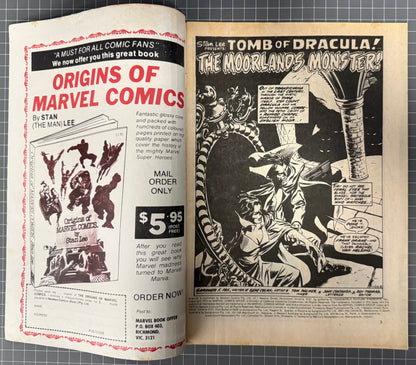 TALES OF HORROR DRACULA #5 + POSTER [NEWTON COMICS] AUSTRALIAN 1975