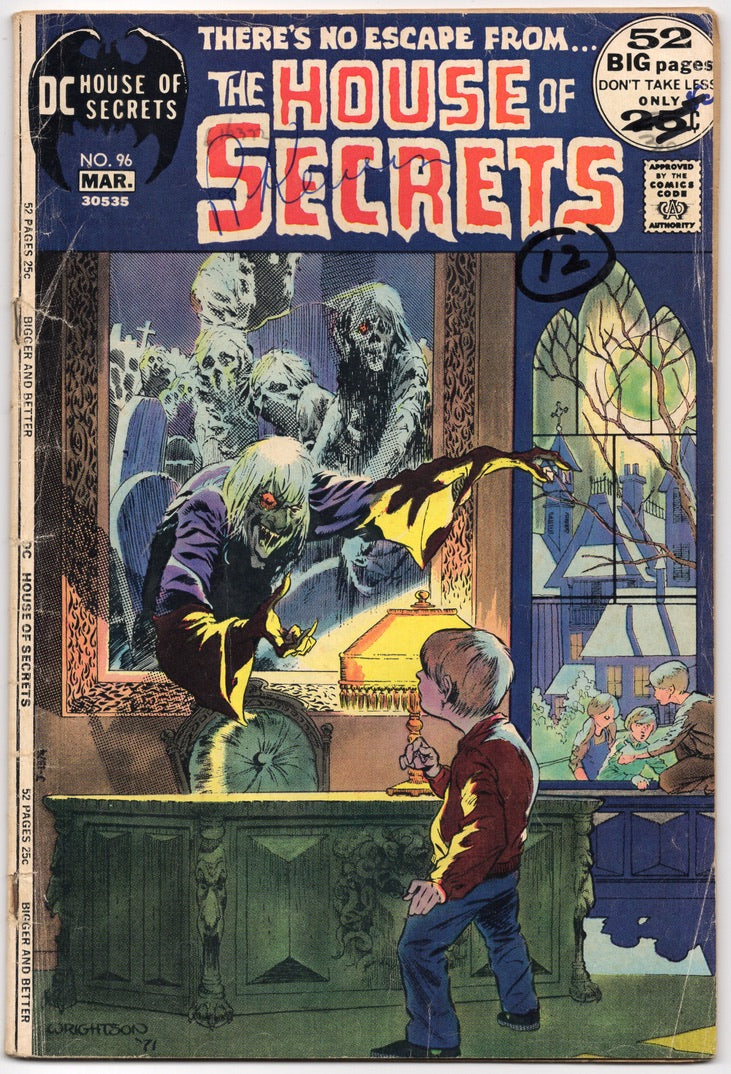 HOUSE OF SECRETS #96 [DC COMICS] DIRECT 1972 GD/VG