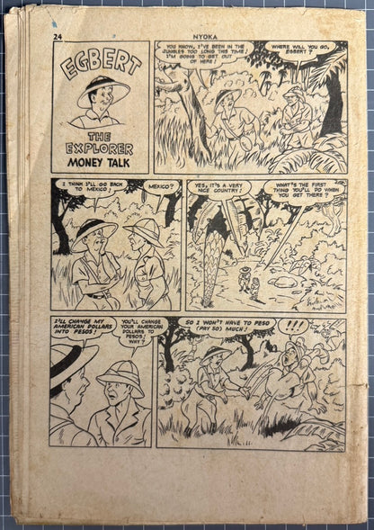NYOKA THE JUNGLE GIRL #36 (LARRY CLELAND) AUSTRALIAN PRE-DECIMAL COMIC 1952